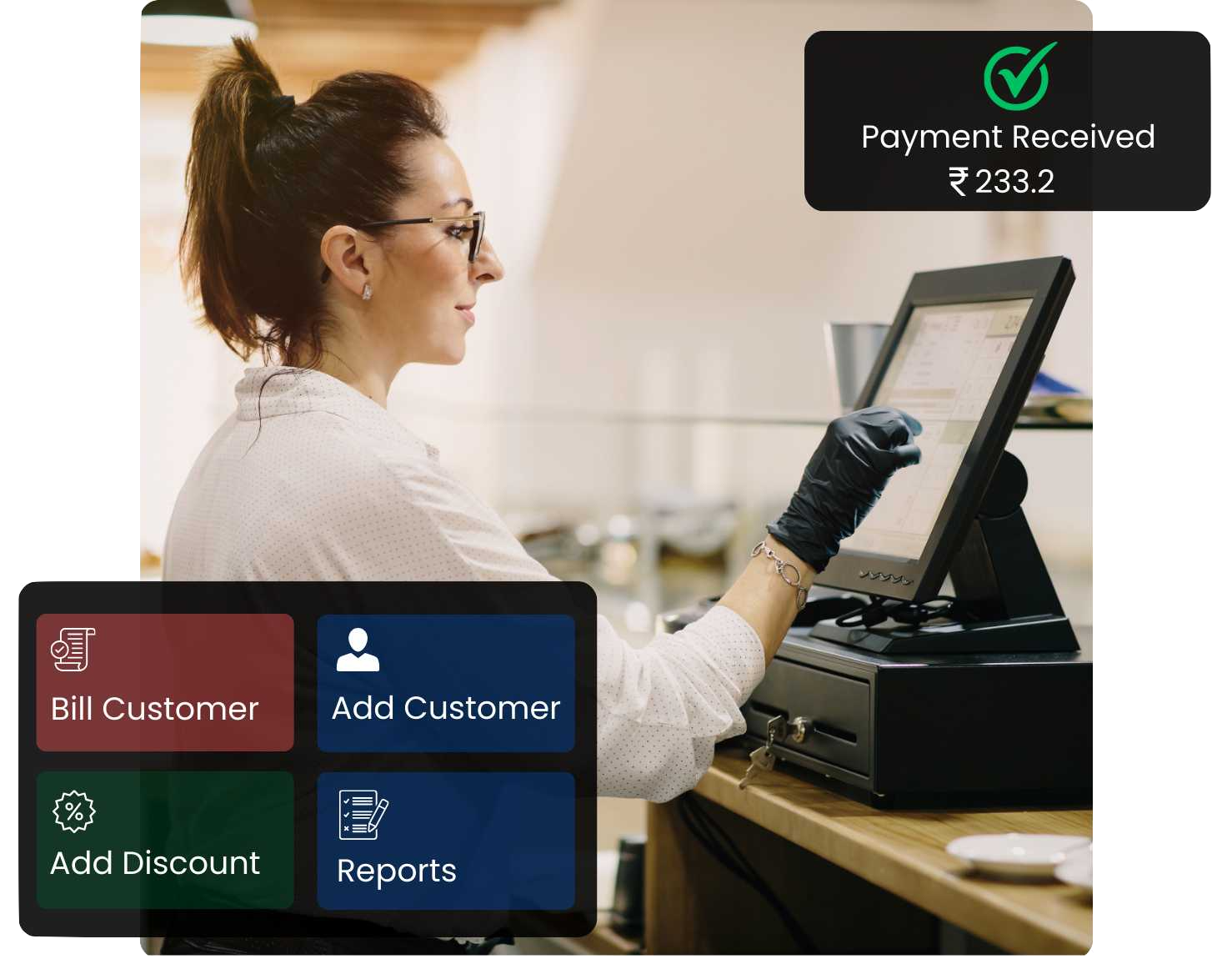 QSR POS - Fast 3-Click Billing